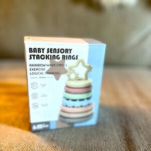 Montessori Sensory stacking toy for babies and toddlers. BPA free